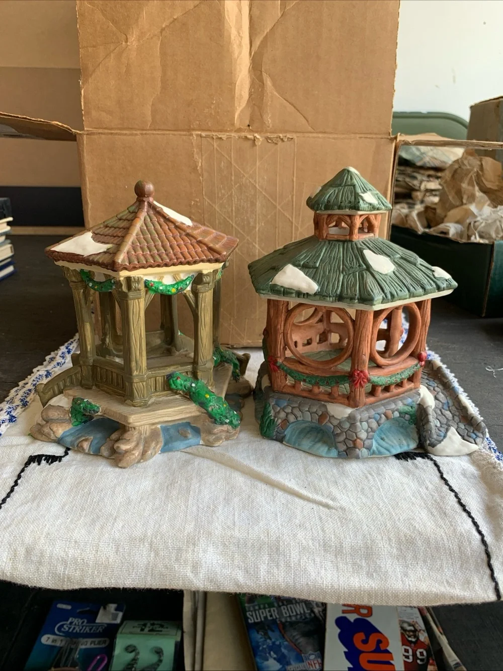 Old Ceramic Gazebo Figurines